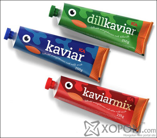 ICA Kaviar package design